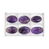 Starborn Amethyst Palm Stone Flat 350g - 6 pcs
