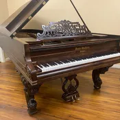 1869 Decker & Bros Wood Finish 9' Concert Grand Piano