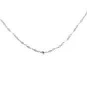 14K White Gold Fancy Chain 36"