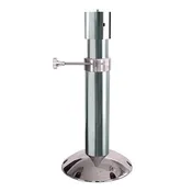 316 #8 Mirror Finish Stainless Steel Gas Adjustable 4" Pedestal