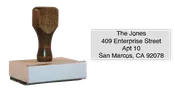 4 Line Address Hand Stamp 3/4" x 2"