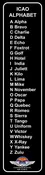 ACAF006 - ICAO Alphabet 5x20