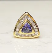 Tanzanite and Diamond Pendant — Wooldridge Jewelers
