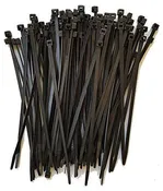 11in Zip Tie 50Lb Tensile Strength Black Uv - Pack Of 100