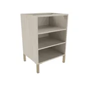 24" Open Base Cabinet - with legs