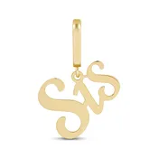Charmed Memories "Sis" Charm 10K Yellow Gold