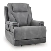 4Z-Peaceful Pause - Serenity Zone - Slate - Power Lift Recliner