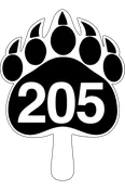 Bear Paw Pad Print Shape