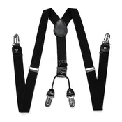 Black Suspender 4-clips
