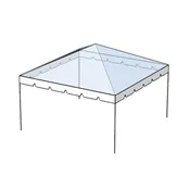 15 ft Wide, Clear Canopy Tent