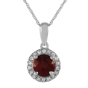 10 Karat White Garnet Necklac