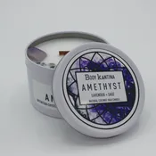 AMETHYST  CRYSTAL CANDLE
