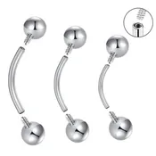 14G Internally Threaded Curved Barbell