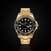 Pre Owned Rolex GMT Master II 40 mm Black Dial