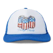 Ameri-Cans Blue Foam Trucker