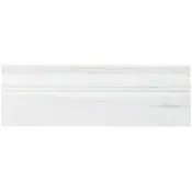Bianco Dolomite White 4x12 Polished Marble Base Molding