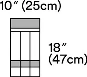 3M 1018 Steri-Drape Instrument Pouch Drape, Two Pocket, 7 x 11 Inch