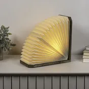 11" Natural Geometric Table Lamp LED With Novelty Shade