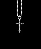 Mini White Gold Pendant — Discover Laminin