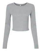 BELLA + CANVAS Women's Micro Rib Long Sleeve Baby Tee