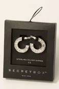 14K Gold Dipped Pave Mini Hoops