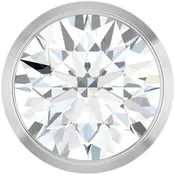 14K Gold Lab-Grown Diamond Bezel Pendant Slide - Options Available