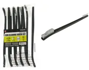 10 Piece Set- 7" Double Ended Nylon Bristle Cleaning Brush Set