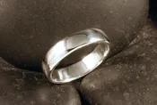 Sterling Silver 6mm Half Round Band — Designs By S&R
