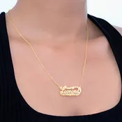 Double Plated Name "Karen" Necklace