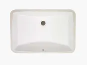 25" Solid Surface Vanity Top with Rectangular Porcelain Bowl