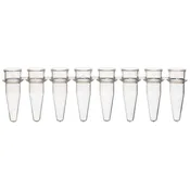 0.2mL 8-Strip Tubes, No Caps, Natural; Box of 125