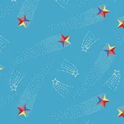 91180205r Camelot Out is the World -Shooting Stars - Glow cotton fabric