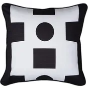 Abstract Pillow in Black & White
