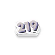 219 Area Code Sticker