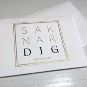 Saknar Dig kort - relieftryck