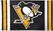 Pittsburgh Penguins Logo w/ Stripes – 3 ft x 5 ft Flag