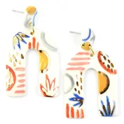 Abstract Shape Arch Earrings