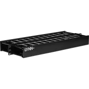 1U Double-sided Horizontal Cable Manager with Pass-Through