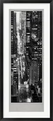 Framed Art 47th Street Evening by Jim Alinder 39 1/2 x 13 3/4