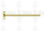 14 K Yellow Gold Flat Head Pin : 24 Guage (Available in 2 Sizes)