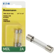 Bussmann 2 amps Time Delay Fuse 2 pk