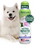 TropiClean Awapuhi + Coconut Ultra White Brightening Pet Shampoo, 20oz - Lined Cap