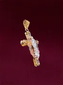 CROSS PENDANT WITH VIRGEN — Rehobot Jewelry