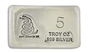 5 oz Silver Bar- Don't Tread On Me