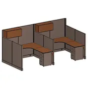 6×6′ QuickTime Hi-Low Cubicles