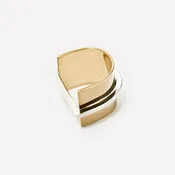 Chunky Baar Ring in 18k Yellow Gold