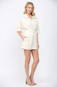 All The Rage Romper - Ecru