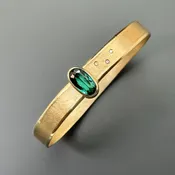 14 &amp;amp; 18 Karat Yellow Gold Bracelet with Tourmaline