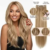 OVO Double Genius Weft Hair Extensions Soprano Butterfly – 100% Remi Human Hair Seamless Flat Weft for Natural Length and Volume