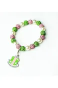 AKA Bling and Pearl Bracelet with Shield Charm